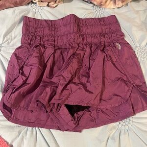 Free People Purple Athletic Shorts Lightweight Design